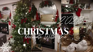 NEW🌲🎀🎁THE COZIEST CHRISTMAS DECORATE WITH ME🌲🎀🎁TRADITIONAL FARMHOUSE CHRISTMAS🌲