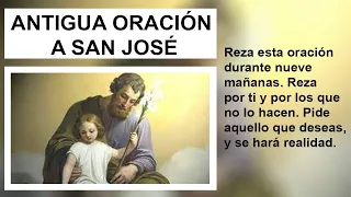 ANTIGUA ORACIÓN A SAN JOSÉ - Haz esto, nunca falla. (FUNCIONA)