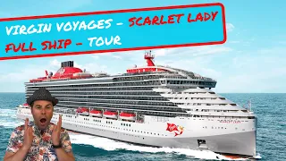 VIRGIN VOYAGES - SCARLET LADY ⇛ Full Ship Guided Tour