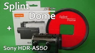 Sony Action HDR-AS50 + SPLINT action DOME (Unboxing)