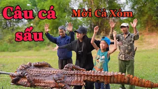 Câu Cá Sấu Làm Ẩm Thực Mời Cả Xóm Ăn Thử