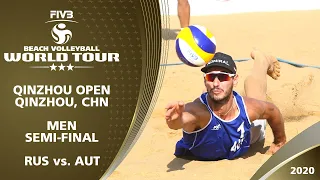 Men's Semi-Final: RUS vs. AUT | 3* Qinzhou (CHN) - 2020 FIVB Beach Volleyball World Tour