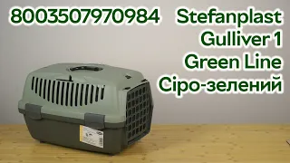 Розпаковка Stefanplast Gulliver 1 Green Line 48 х 32 х 31 см (8003507970984)