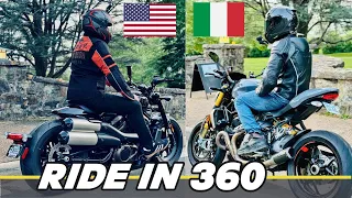 Sportster 1250T and Ducati 1200S | #DMVMOTOCLUB #rider #insta360