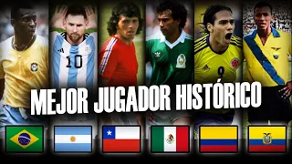 ⚽ El MEJOR FUTBOLISTA en la HISTORIA de cada PAÍS SUDAMÉRICANO y MÉXICO || Constancia, prime, nivel