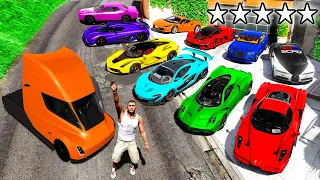 Collecting 40+ RARE & SECRET CARS in GTA 5!