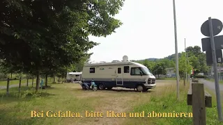 Wohnmobilstellplatz   Am Wittich   in Rotenburg a. d. Fulda - Hessen---    mit Unwetterglück !