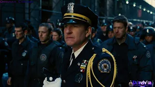 Сражение Полицейских с Преступниками ... момент из фильма (Тёмный Рыцарь: Возрождение Легенды)2012