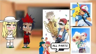 Pokemon Alola league react to Ash Ketchum | All parts