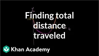 Total distance traveled by a particle | Differential Calculus | Khan Academy