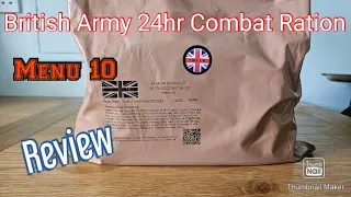 British Army  combat 24hrs Ration Pack Menu 10 | MRE Taste Testing