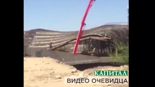 Видео очевидца: в Алматы на пересечении Рыскулова-Саина рухнул мост