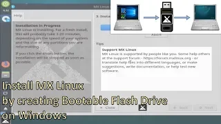 Install MX Linux by creating bootable Flash Drive on Windows