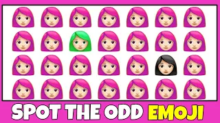 Find The Odd Emoji | Find The Odd One Out | Emoji Quiz😇😊 | Easy, Medium, Hard & Impossible