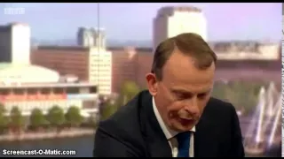 Andrew Marr suffers a panic attack on his show