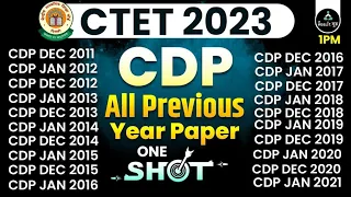 🔴 CDP Marathon For CTET 2022-23 | CDP Previous Year Questions Marathon | CTET CDP Marathon 2022