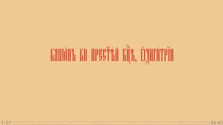 Канон Пресвятой Богородице Путеводительнице