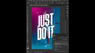 Text Stroke Effects in Photoshop #shorts #photoshop