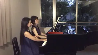 "Oblivion"    A.Piazzolla（Piano 4hands）Duo les portes   「オブリヴィオン」 デュオ レ  ポルトゥ（山本紗英子&永芳久子）