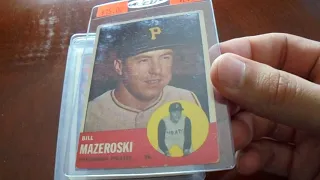 Roger's Flea Market Purchases with Vintage Baseball Cards Pittsburgh Pirates Can Steelers Rookies