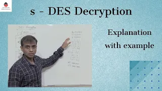 S - DES Decryption  || Simplified data encryption standard(S-DES) || Explanation with example