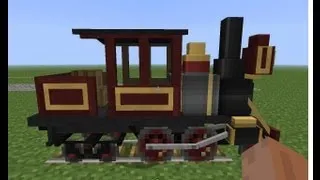 Обзор мода на поезда и паровозы, вагоны и локомотивы - TrainCraft в майнкрафт (MineCraft) - Часть 1