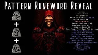 NEW RUNEWORD REVEAL - PATTERN! Diablo 2 Resurrected D2R Patch 2.4