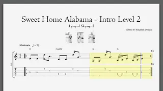 Lynyrd Skynyrd - Sweet Home Alabama (Intro Level 2 - 70bpm)