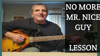 No More Mr. Nice Guy ( Alice Cooper ) Guitar Lesson