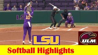 UL Monroe vs #7 LSU Softball Game Highlights, April 2 2024