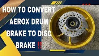 HOW TO CONVERT AEROX DRUM BRAKE TO DISC BRAKE | TUTORIAL by MEP.