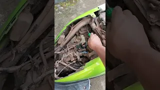 Honda Dio Scooter Secondary Air Filter Change | Honda Dio Scooter Mileage Problem | #shorts