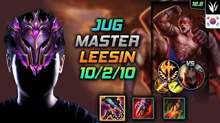 Master Lee Sin Jungle vs Zed - 천상계 정글 리 신 선혈 정복자 - LOL KR 12.2