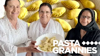 Sisters make Sardinian pleated potato-filled ravioli called culurgiones! | Pasta Grannies