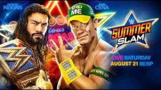 ROMAN REIGNS VS JOHN CENA | SUMMER SLAM 2021 | UNIVERSAL CHAMPIONSHIP MATCH |