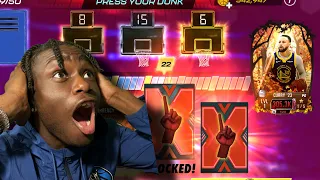 MAX STEPHEN CURRY! PRESS YOUR DUNK PACK OPENING! #nba2kmobile