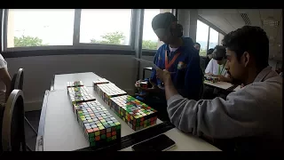 Shivam Bansal MBLD World Champion- 37/40 Cubes in 59:12!