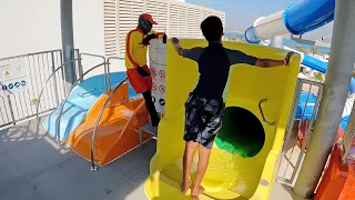 Strange Aquatube Water Slide at Riu Dubai