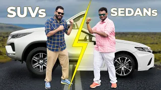 SUVs vs Sedans | Toyota Fortuner vs Camry⚡Kaun jeetega yeh match?