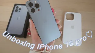 Iphone 13 Pro (Sierra Blue) Unboxing Accessories & Setup