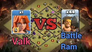 NEW Troop Battle Ram VS 1 Max Valkyrie .Who will Win?Cool Troops Challenge Episode-1|Clash Of Clans.