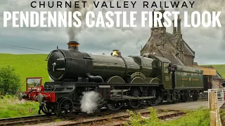 4079 PENDENNIS CASTLE ON TEST AT CHURNET VALLEY RAILWAY CLIMBING IPSTONES BANK 1ST MAY 2024