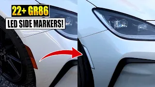 V2 Side Markers INSTALL for 22+ GR86/BRZ! (BEST GR86/BRZ Mod?)