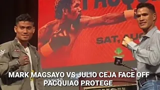 BOXING UPDATE: MARK MAGSAYO VS JULIO CEJA FACEOFF PACQUIAO PROTEGE