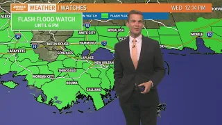 Flash Flood Watch Extended until 6 PM Wednesday