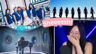 First Time Reacting to BABYMONSTER 'SHEESH' + 'BATTER UP' + 'Stuck in the Middle' + 'DREAM'