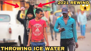 Throwing ice Water Balloons at people Prank! - Best Pranks Of 2021 || MOUZ PRANK
