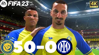 What happen  if Ronaldo Zlatan  Messi neymar  mbappe Salah  Ramos and Van Djik  play together!FIFA23