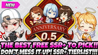 *DON'T WASTE THIS CRAZY FREEBIE!* WHICH FREE SSR+ TO PICK IN 1/2 ANNI (Tower God New World Tier List