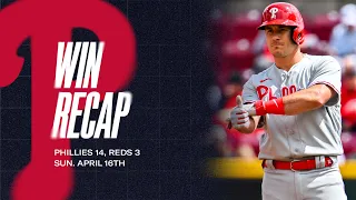 Phillies vs. Reds Game Highlights | 4/16/23